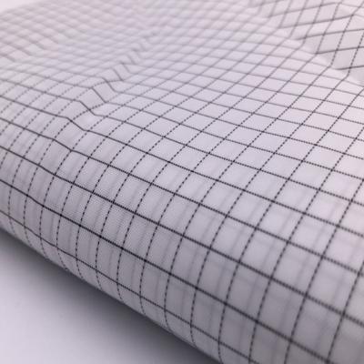導電布防靜電布料1CM網格工作服無塵布導電面料